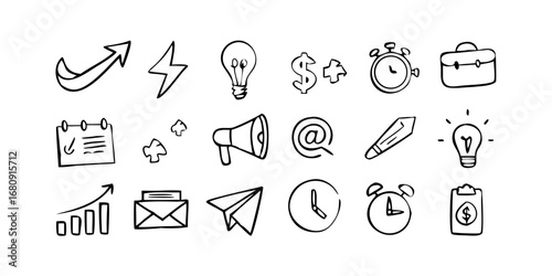 Business Meeting Icons discussion collaboration
