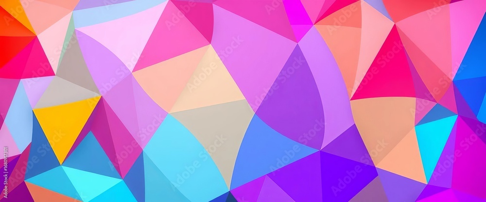 Fototapeta premium Abstract geometric shapes forming a label background, website, background