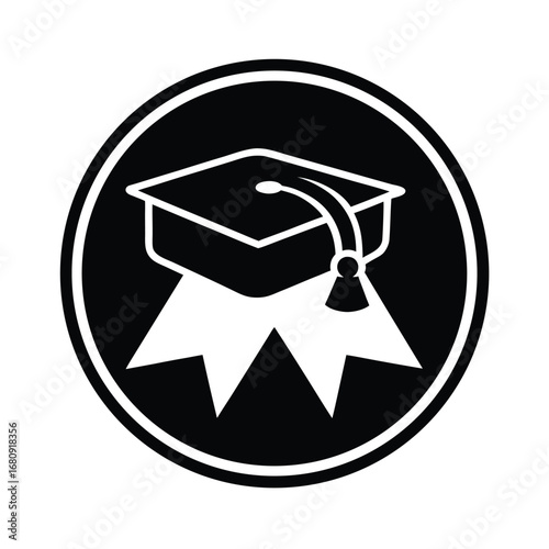 Academic Diploma Icon Vector Illustration