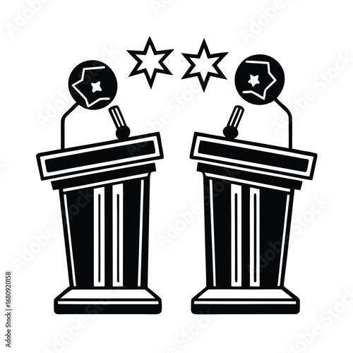 Debate Icon Vector Design