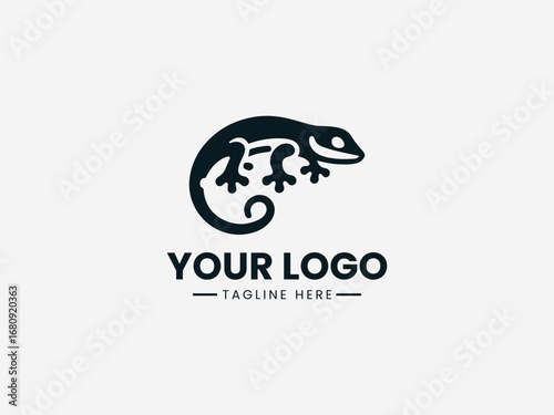 gecko vector logo design