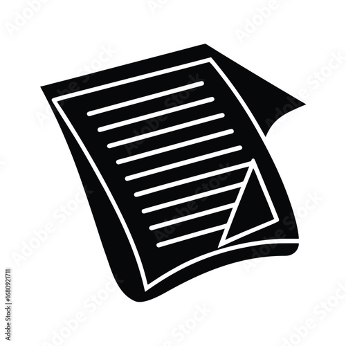 Scholarship Paper Document Icon Vector