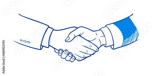 Handshake agreement business partnership deal