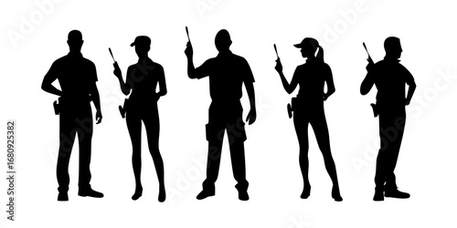 Minimalist black silhouette of a dog animal