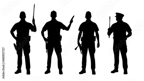 Police Officer Silhouette law enforcement black