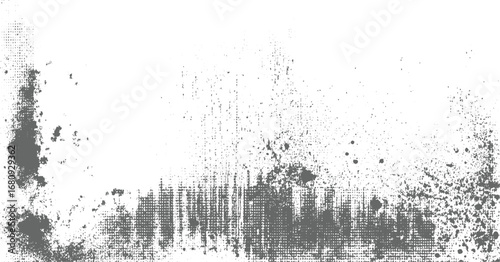 Gray grunge texture with distressed pattern and scattered dots vector