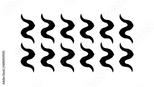 Swirling Black Smoke Wisps abstract