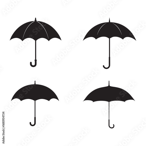 Silhouette umbrella.
