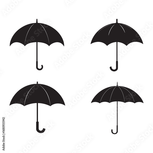 Silhouette umbrella.