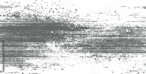 Gray grunge texture with scattered dots and horizontal lines white abstract