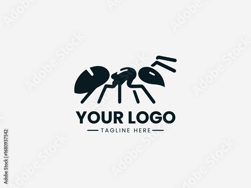 ant vector logo design