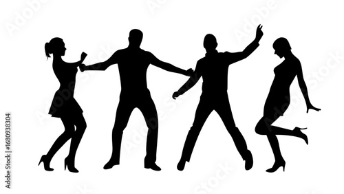 Black Silhouette of a Male Figure person human