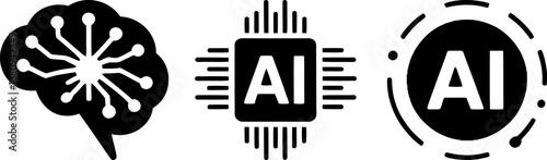 Abstract representations of artificial intelligence and technology concepts