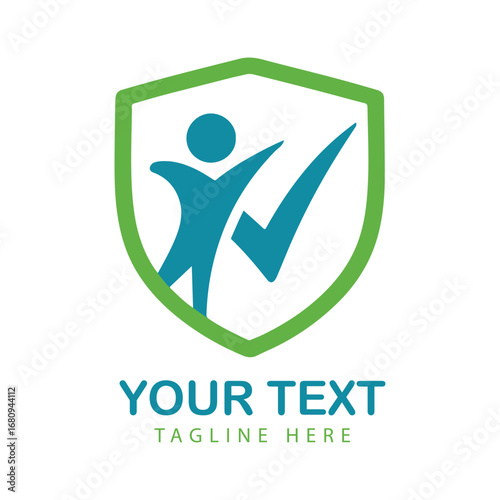 Title: Health and Wellness Logo Vector, People and Success Symbol