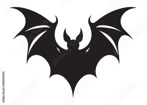 Wallpaper Mural bat logo silhouette vector, halloween bat vector silhouette logo illustration, bat flying silhouette vector silhouette, halloween bat logo silhouette vector on white background. Torontodigital.ca