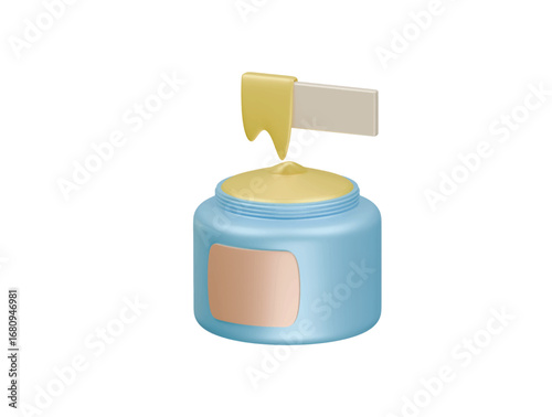 hair wax icon 3d illustration render