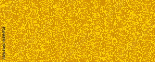 Honeycomb Background In Warm Yellow Tones For Food Packaging BG, Organic Products Backdrop, Natural Health Texture Designs or Tech Digital Pattern. Vector Illustration