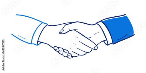 Handshake agreement business partnership deal