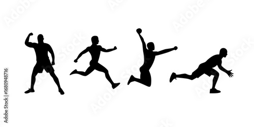 Minimalist Black Silhouette of a Dog animal