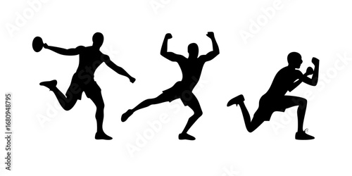 Minimalist Black Silhouette of a Dog animal