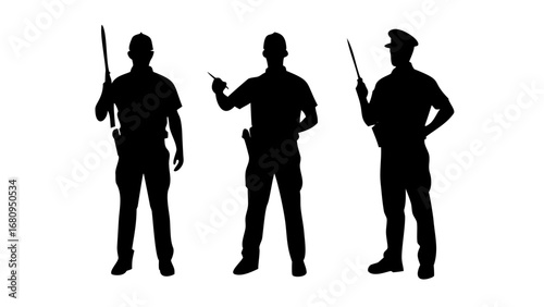Police Officer Silhouette law enforcement uniform