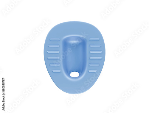 squat toilet icon 3d illustration render