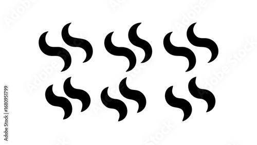 Swirling Black Smoke Wisps abstract