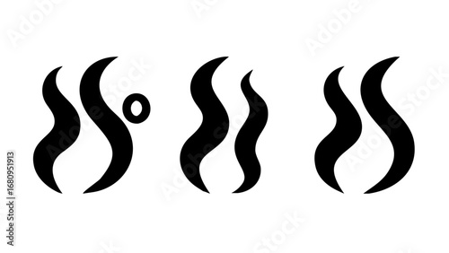 Swirling Black Steam Wisps smoke vapor