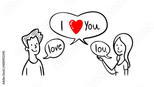 Two people sharing love couple heart