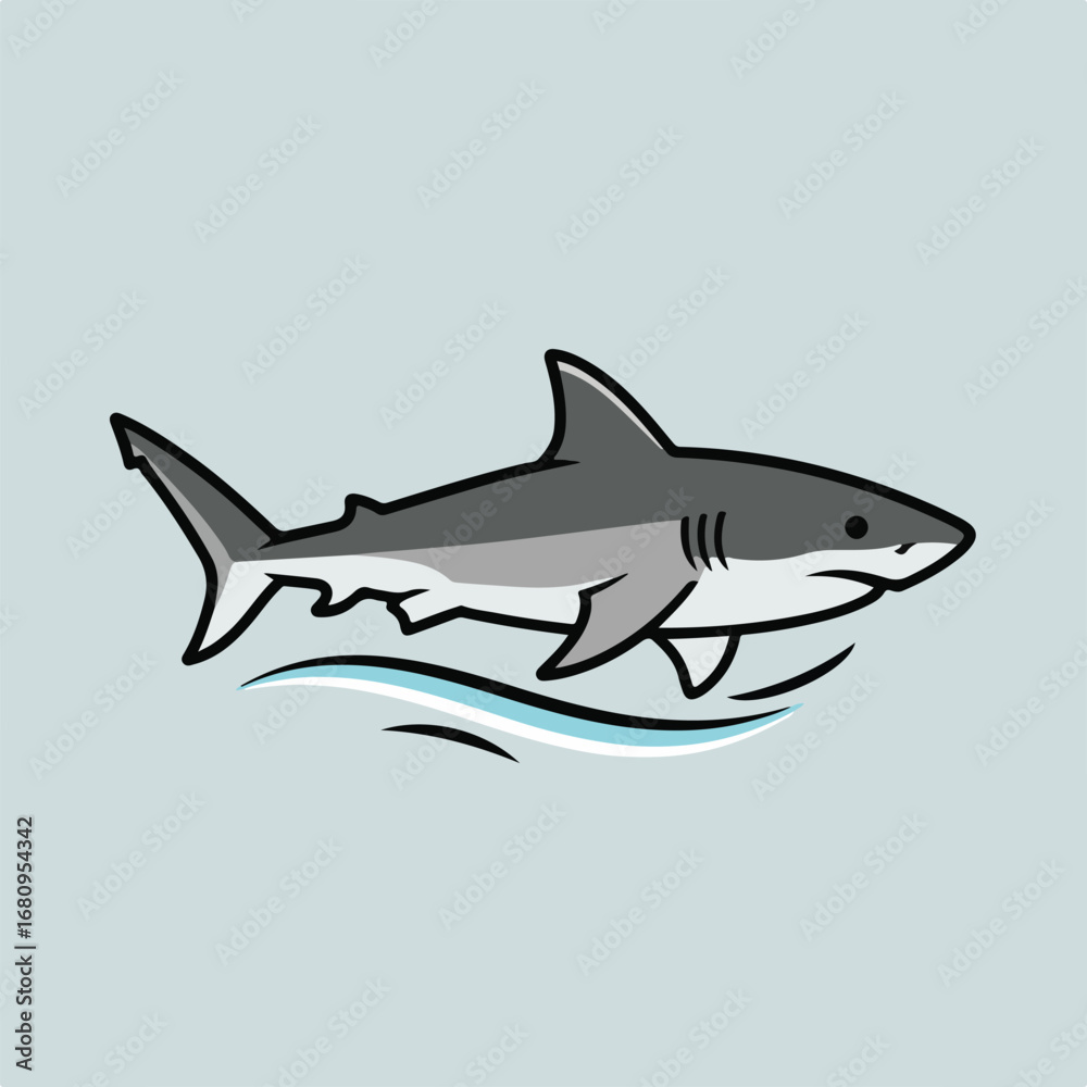 Obraz premium shark vector illustration