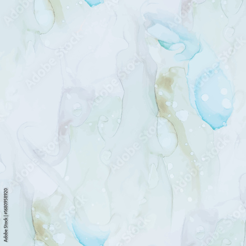 Alcohol Ink Marble. Vector Ink Marble. Green Golden Texture. Pink Marble Watercolor. Gold Sea Paint. Pastel Seamless Art Template. Light Elegant Watercolor. Blue Gradient Background. Trendy Watercolor