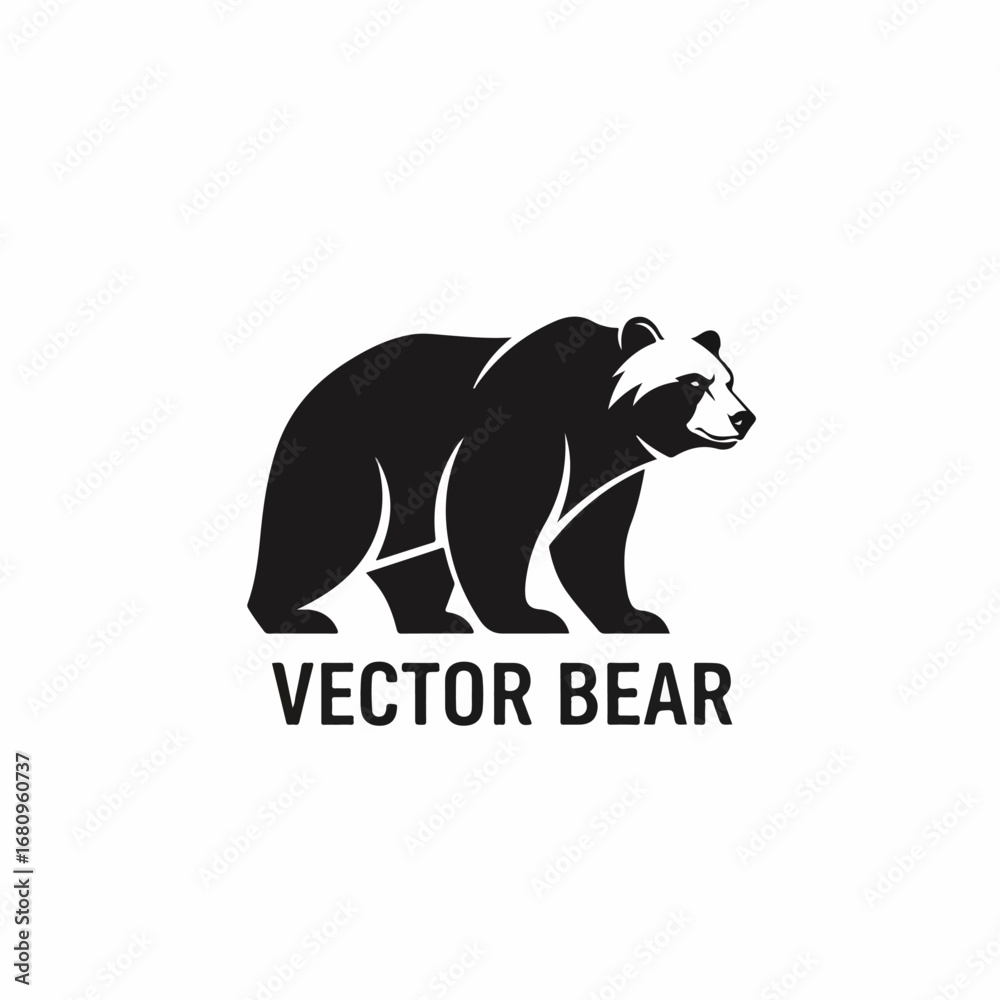 Obraz premium vector illustration of a bear