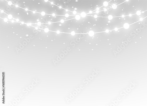 happy holiday christmas celebration event party new year background banner png border card gold yellow garland string chain ribbon lamp light led bulb glow glowing shine decoration decor decorative