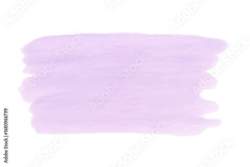 Pastel purple acrylic or watercolor paint brush stroke with transparent background, ideal for adding a touch of color to designs