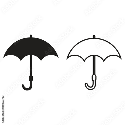 Umbrella icon vector illustration. Umbrella symbol collection. Umbrella icon. Vector illustration