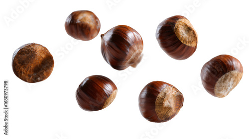 Wallpaper Mural Fresh Chestnuts Levitate in a Gentle Arc Composition Torontodigital.ca