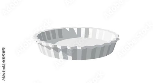 Isolated baking cup ready for dessert creation on clear background