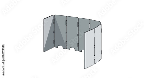 Modern Portable Partition Wall for Offices and Interior Space Divider