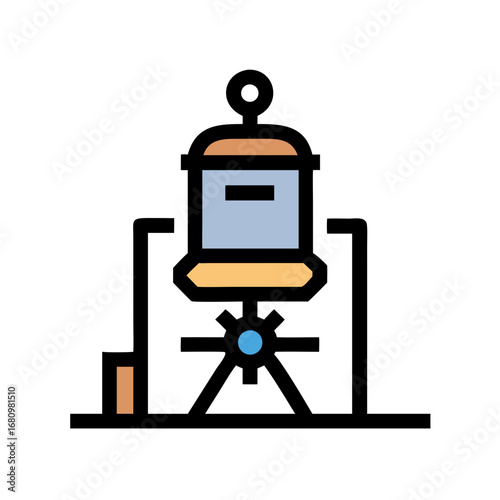 Illustration of a lunar lander, a spacecraft designed for landing on the moon