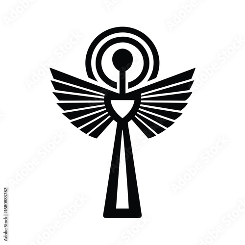 Golden Hieroglyph For Eternal Life