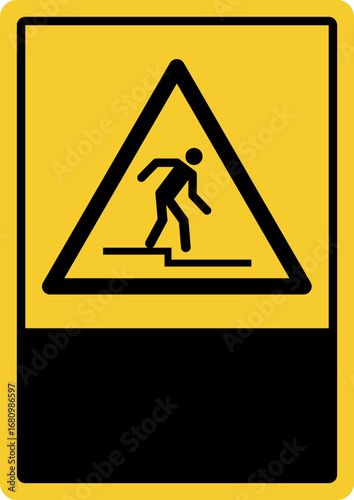 warning safety signs_warning ; step down your custom message here portrait size a4/a3/a2/a1 v2	 
