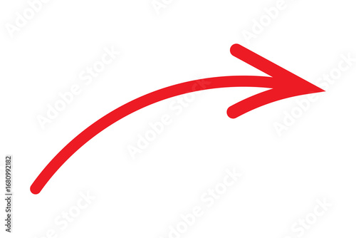 Hand drawn arrow pointing directional arrow isolated, hand drawn arrow upward arrow for highlight and emphasize isolated on transparent png