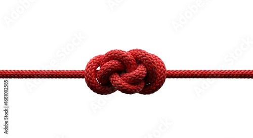 Crimson knot interwoven fate on stark stage