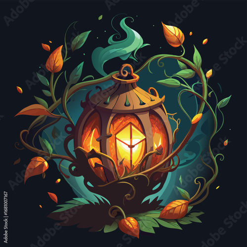 halloween pumpkin on a dark background
