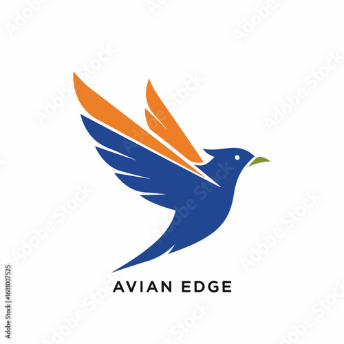 Elegant bird emblem logo reflecting creativity, inspiration, and modern brand aesthetics.