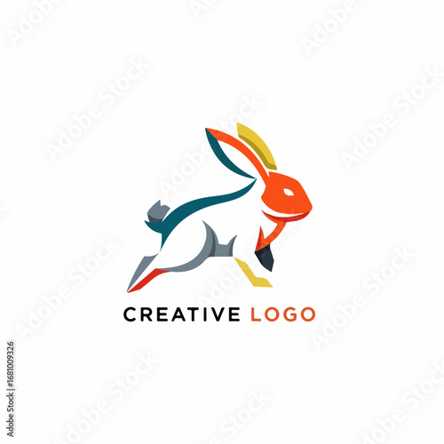 Curious rabbit standing on hind legs while carefully observing its surroundings in a quiet countryside field.