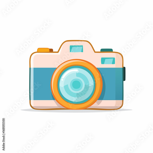 Minimalistische Kamera, Flat-Design