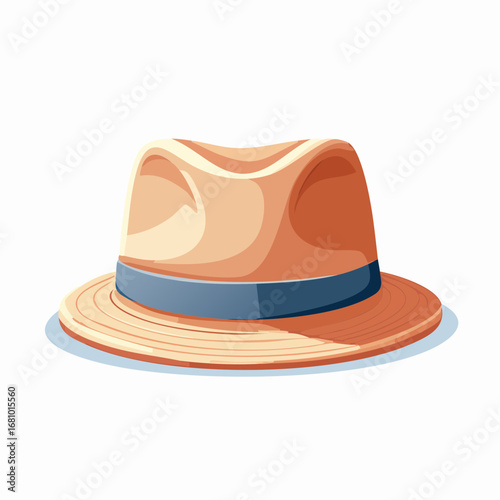 Minimalistischer Hut oder Cap, Flat-Design