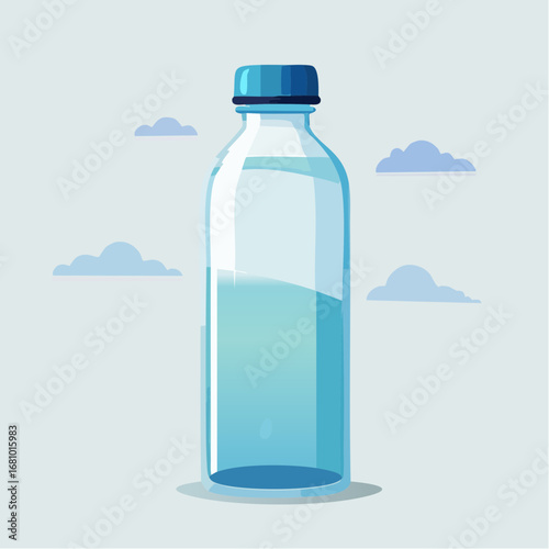 Wasserflasche – Vektor-Illustration