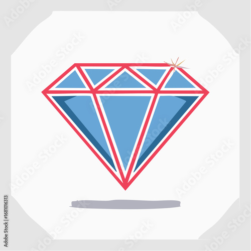 Diamant als Edelstein-Symbol